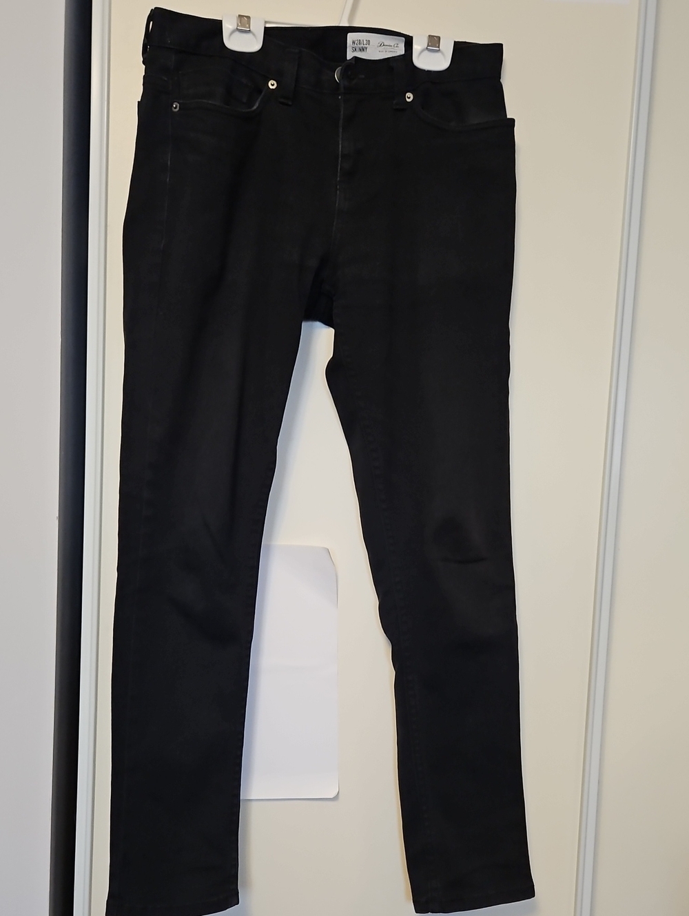 Denim&Co Men's Slim Black Skinny Jeans